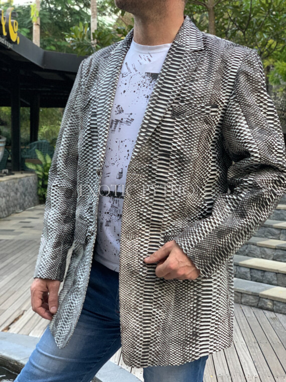 Men's snakeskin jacket JT-112