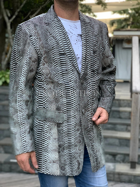 Men's snakeskin jacket JT-112