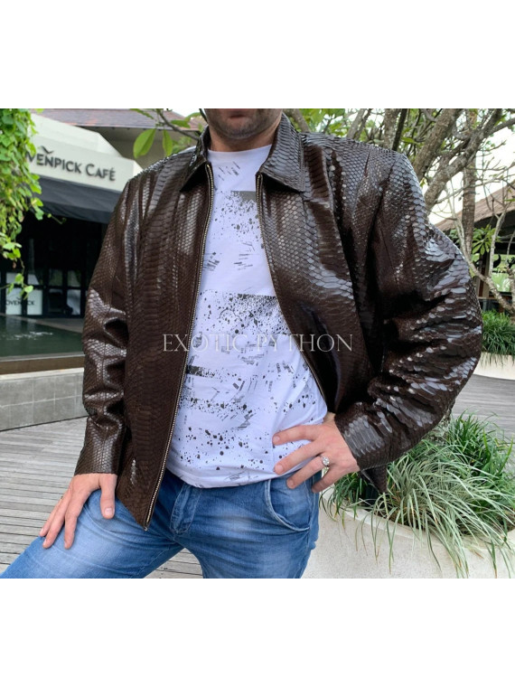 Men's snakeskin jacket JT-114