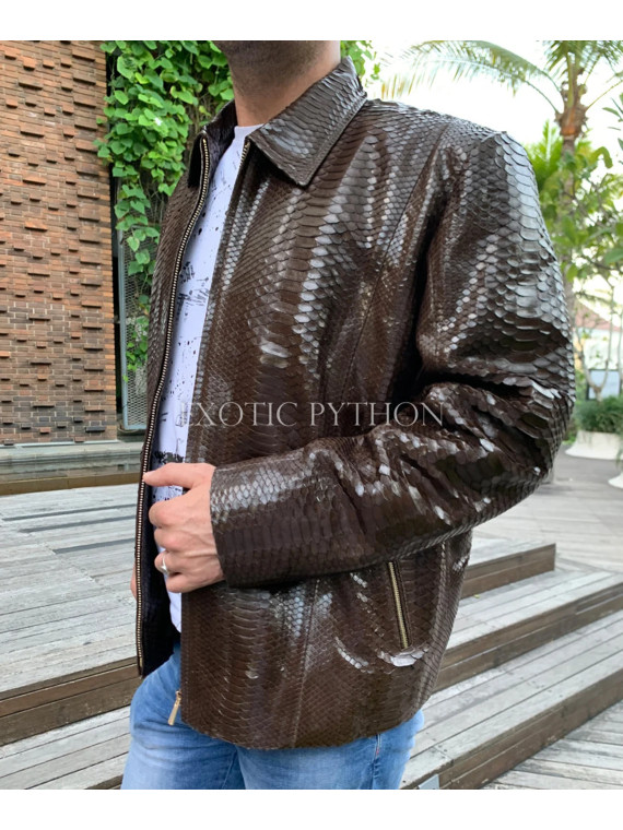 Men's snakeskin jacket JT-114