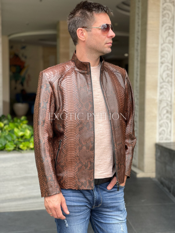 Men's snakeskin jacket JT-120