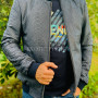 Men's snakeskin bomber jacket JT-122