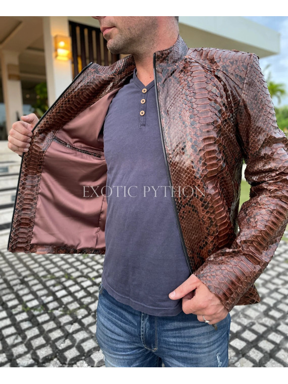 Men's snakeskin jacket JT-123