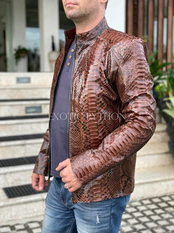 Men's snakeskin jacket JT-123