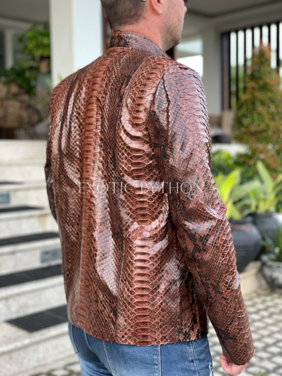 Men's snakeskin jacket JT-123