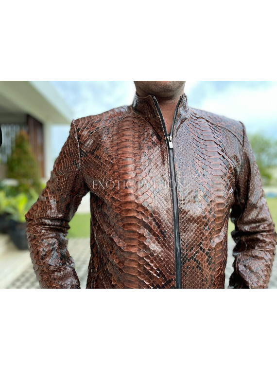 Men's snakeskin jacket JT-123