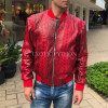 Men's snakeskin bomber jacket JT-124