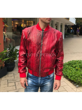 Men's snakeskin bomber jacket JT-124