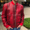 Men's snakeskin bomber jacket JT-124