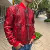 Men's snakeskin bomber jacket JT-124