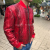 Men's snakeskin bomber jacket JT-124