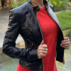 Black snakeskin jacket JT-91