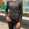 Women's black snakeskin jacket  JT-98