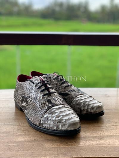 Natural python leather shoes for men's SH-126