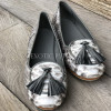 Python leather loafers natural color SH-128