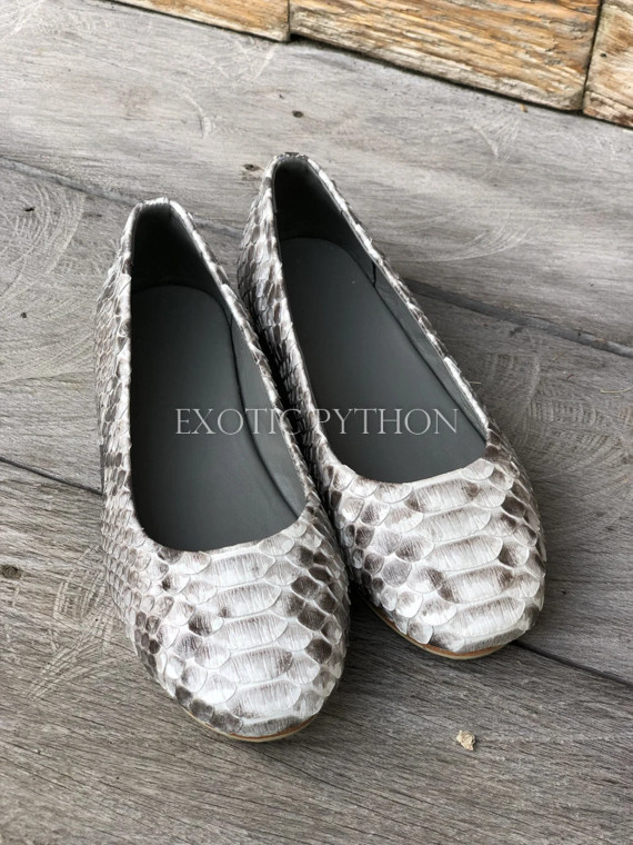 Snakeskin ballerina shoes SH-129