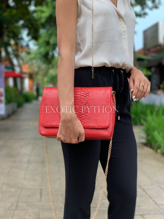 Snakeskin crossbody bag CL-332