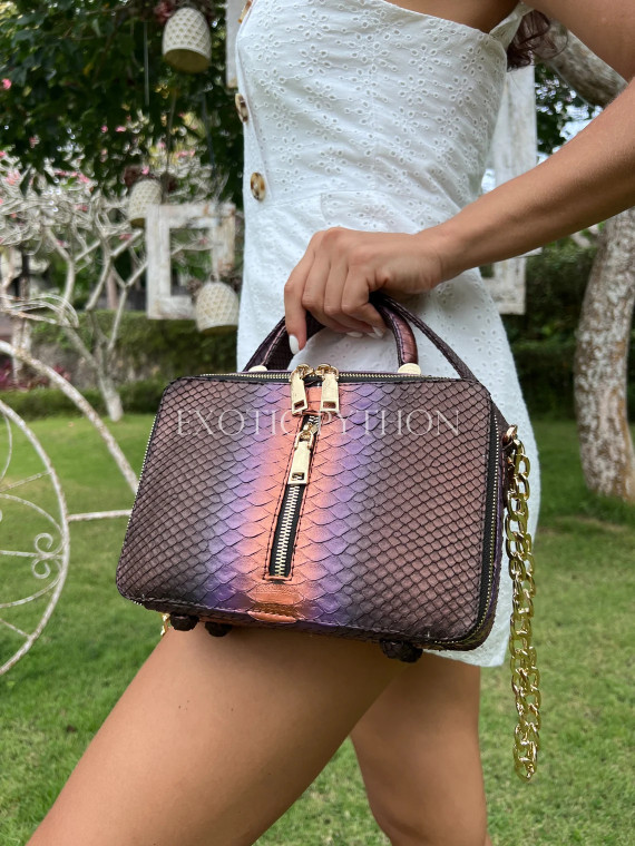 Snakeskin handbag CL-336