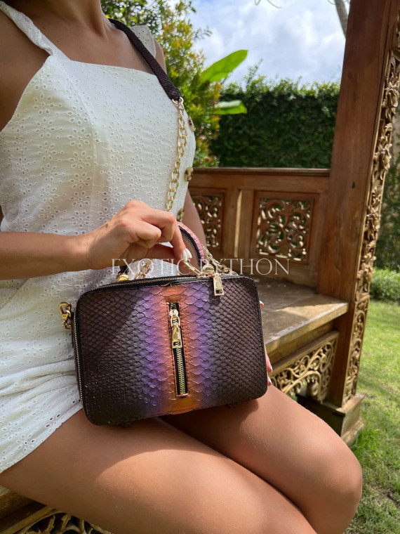 Snakeskin handbag CL-336