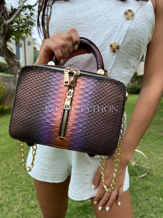 Snakeskin handbag CL-336