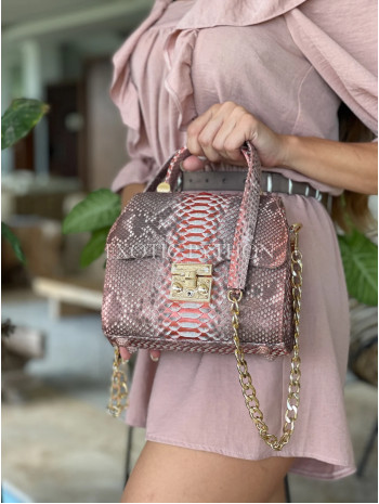 Snakeskin crossbody bag CL-338