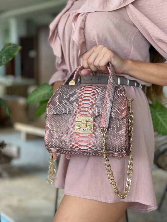 Snakeskin crossbody bag CL-338