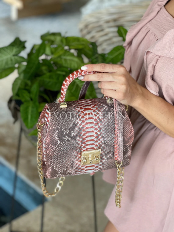 Snakeskin crossbody bag CL-338