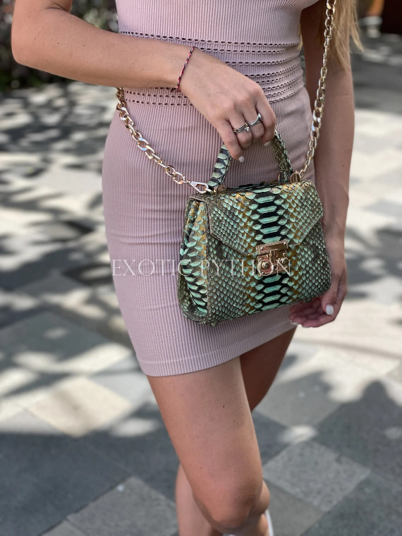 Snakeskin crossbody bag CL-339