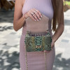 Snakeskin crossbody bag CL-339