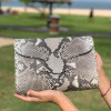 Snakeskin clutch bag CL-345