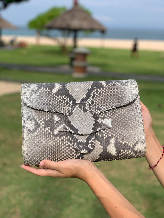 Snakeskin clutch bag CL-345