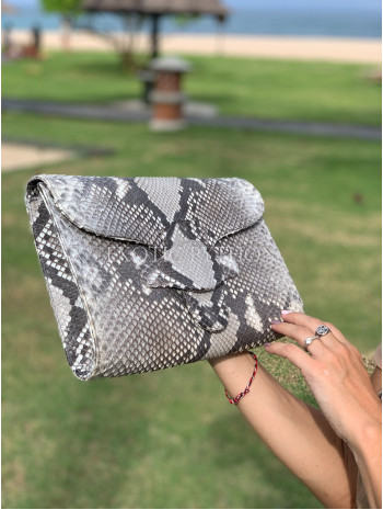 Snakeskin clutch bag CL-345