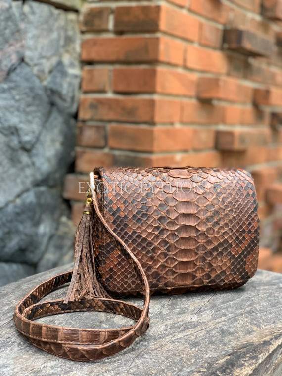 Women's snakeskin bag CL-353