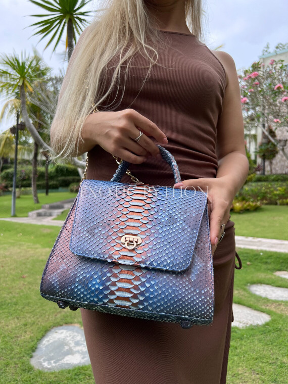 Women's snakeskin bag CL-354