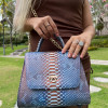 Women's snakeskin bag CL-354