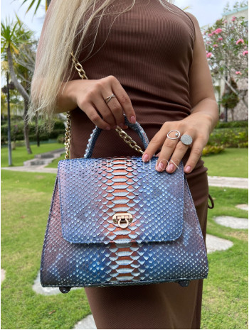 Women's snakeskin bag CL-354