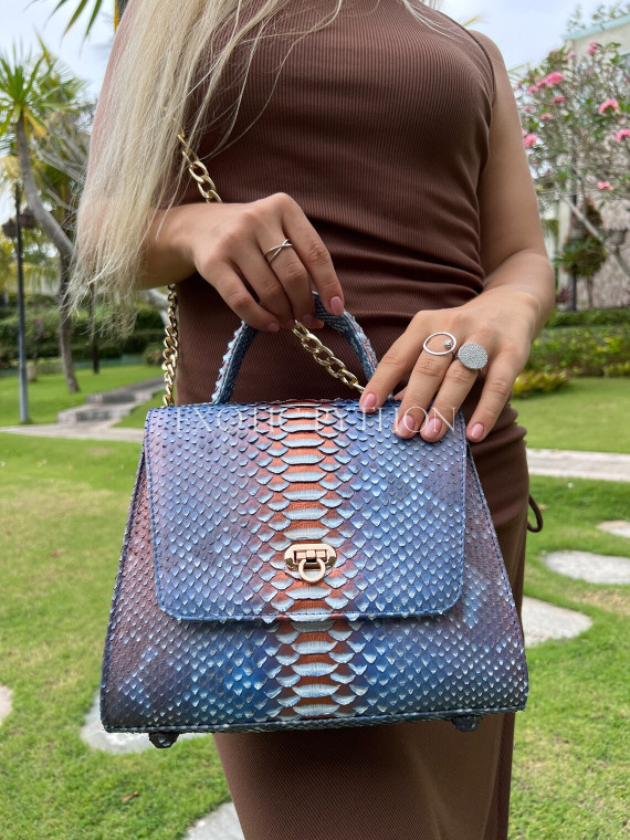 Women's snakeskin bag CL-354