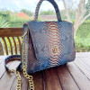 Women's snakeskin bag CL-354