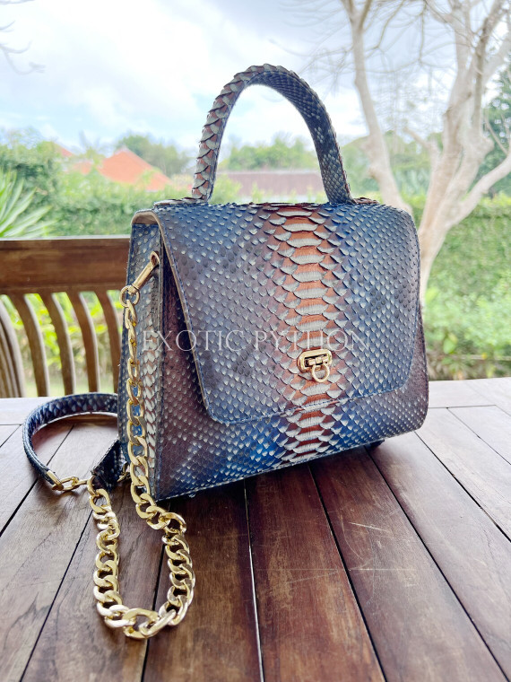 Women's snakeskin bag CL-354