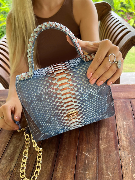 Women's snakeskin bag CL-354