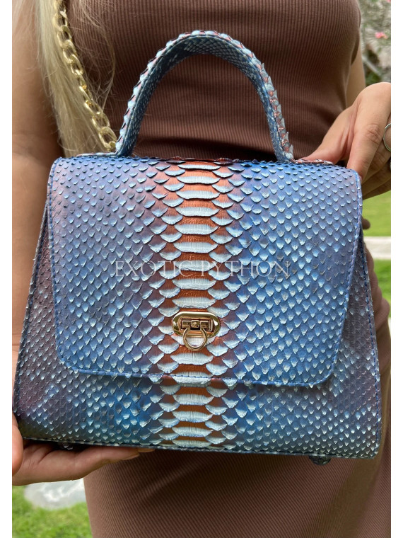 Women's snakeskin bag CL-354