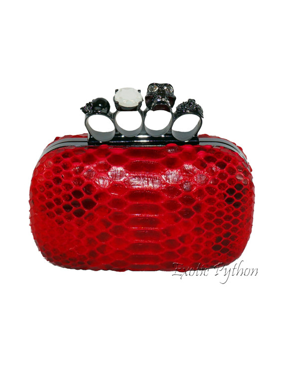 Python clutch red motive shiny CL-88