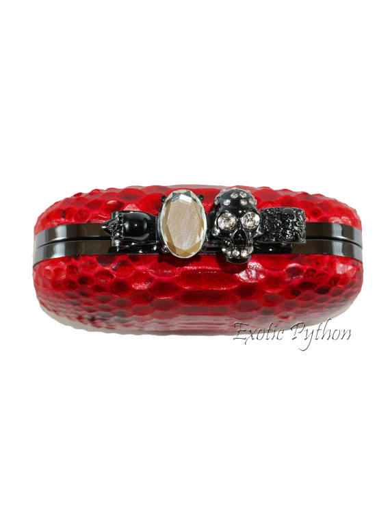 Python clutch red motive shiny CL-88