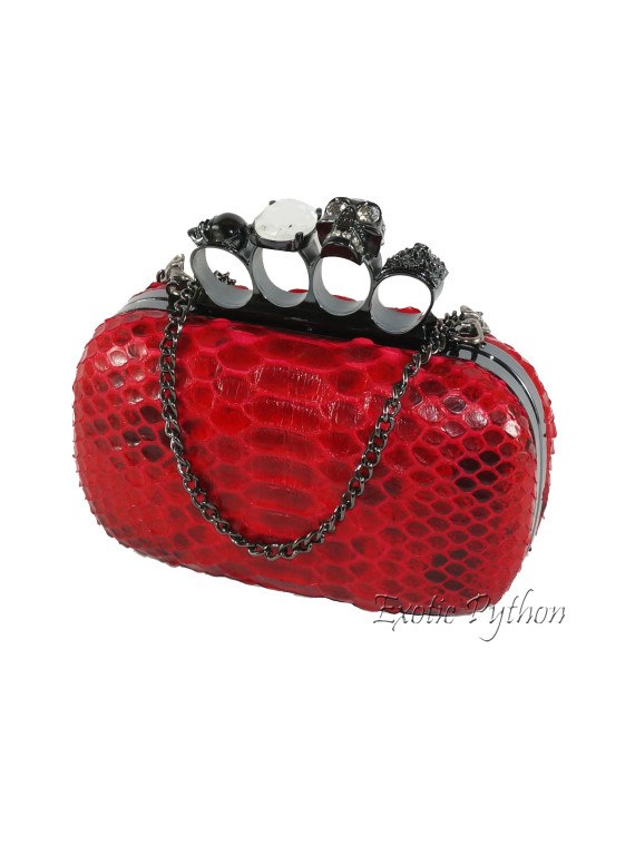 Python clutch red motive shiny CL-88