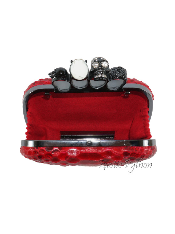 Python clutch red motive shiny CL-88