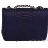 Snakeskin crossbody bag dark purple CL-38