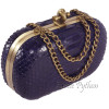 Python clutch dark purple shiny  CL-50