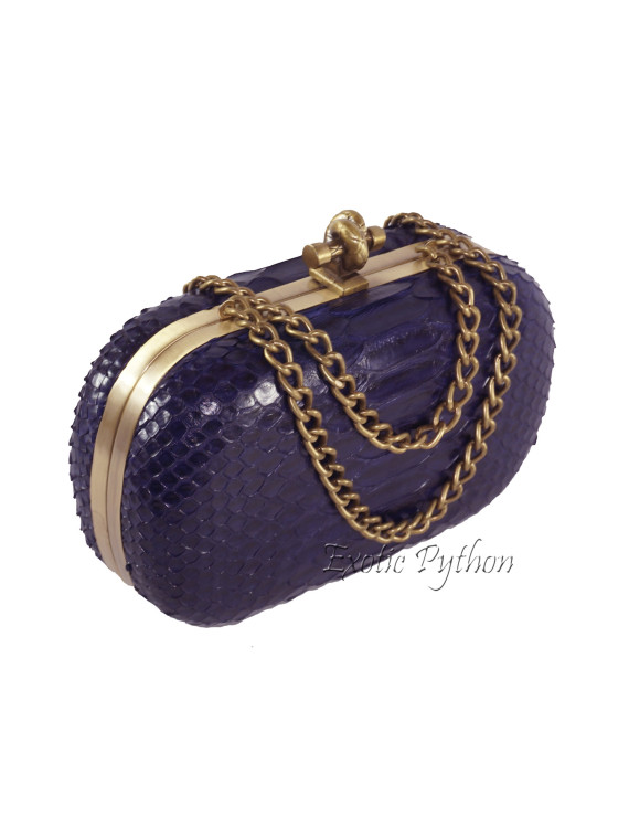 Python clutch dark purple shiny  CL-50