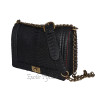 Snakeskin purse black matt CL-92