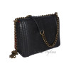 Snakeskin purse black matt CL-92